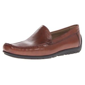 ECCO Loafer Brown Leather Extra Wide Comfort Shoes
